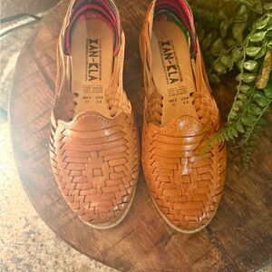 Mexican Huaraches Sandals Tan Size 6